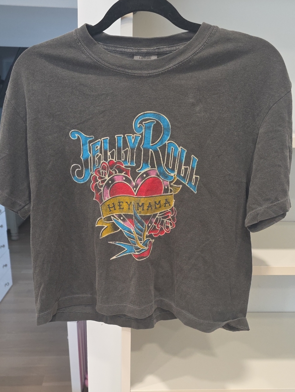 Jelly Roll Concert Bundle-Comfort Colors Black 'Jelly Roll' Hey Mama Graphic Tee